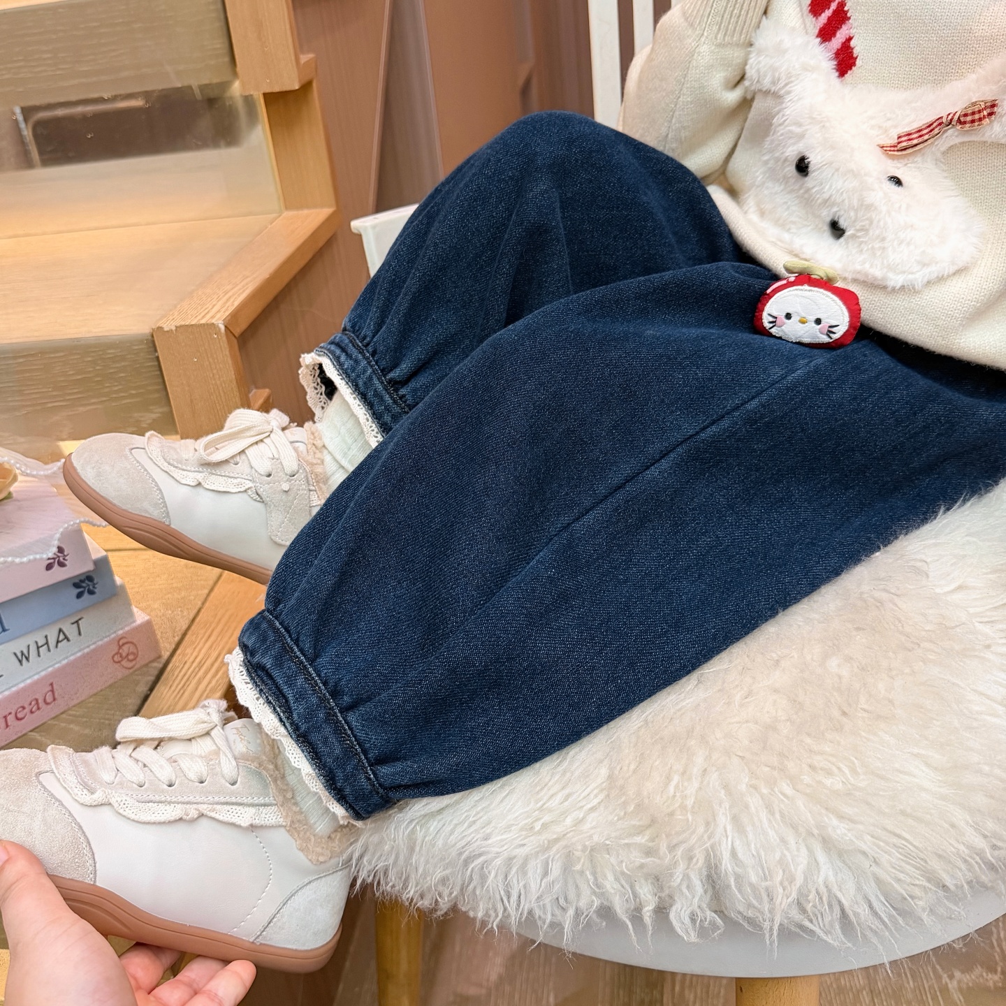 超好看女童加绒裤子秋冬外穿保暖