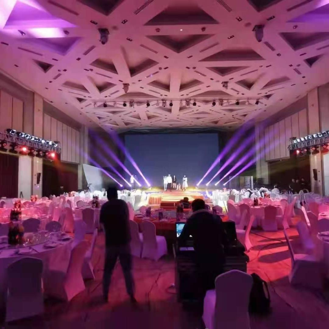 广州年会开业庆典活动背景墙搭建音响活动租赁