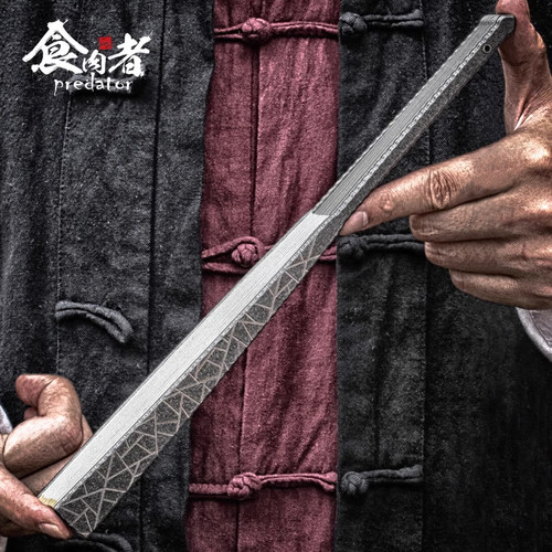 食肉者钛合金折扇子裂战术铁扇