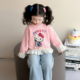 时髦公主上衣女宝宝卡通衣服 小女孩韩版 女童春装 洋气卫衣2026新款