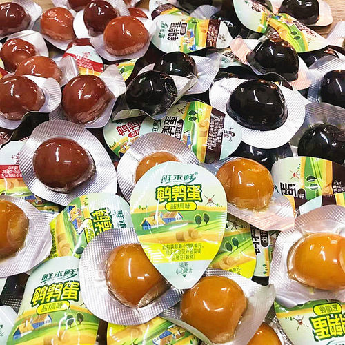 鲜本鲜鹌鹑蛋5斤1斤散称小包装盐焗香辣味卤蛋熟食即食休闲小零食