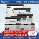 冰虎车载冰箱压缩机制冷车家两用12V24V专用货车冷冻冷藏箱小冰柜