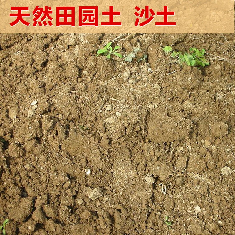 田园土沙土家庭园艺栽花种菜土壤营养土大包黄土养花土泥土5斤