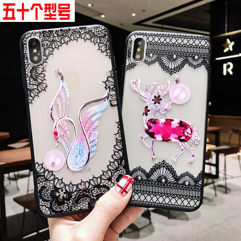 新款适用VIVOX21/X23蕾丝花带钻手机壳Y79/Z3i鹤3D花朵保护套Y85|msdalam kategori Aksesori Digital 3C, Aksesori telefon bimbit, Kes telefon bimbit/Shell - dari Buy2taobao.com untuk memberikan perkhidmatan ejen Taobao profesional membeli