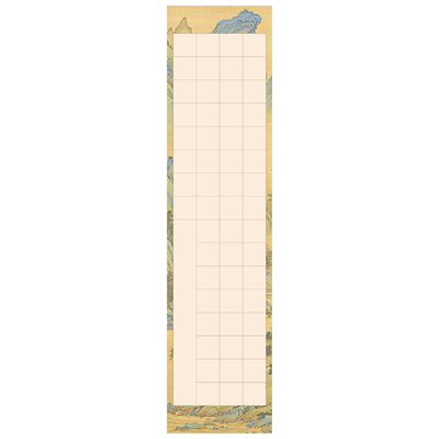 锦墨堂半生熟泾县蜡染套色方格纸