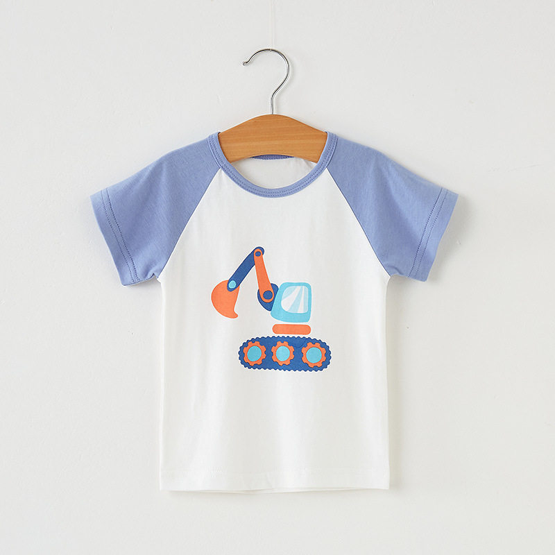 男童短袖t恤夏季新款儿童打底衫薄款女宝宝半袖上衣纯棉婴儿衣服