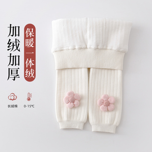 婴儿保暖打底裤 袜大PP儿童冬季 袜秋冬加绒加厚公主女童裤 宝宝连裤
