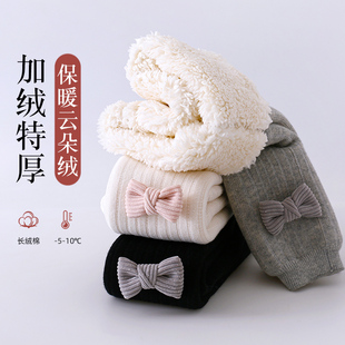 女童连裤 加绒特厚保暖秋冬宝宝大PP九分裤 袜打底袜 冬季 婴儿打底裤
