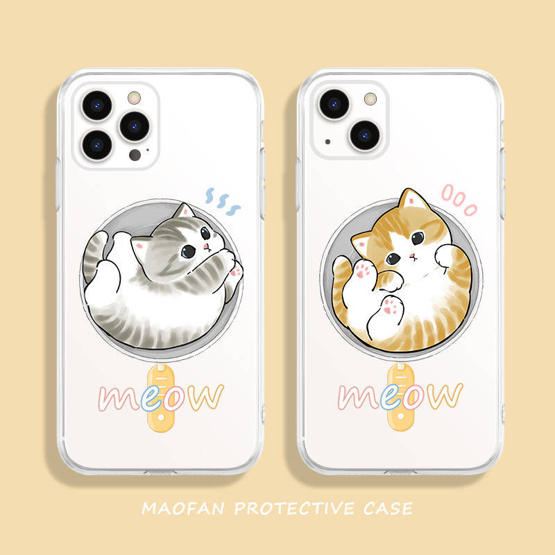 magsafe磁吸苹果手机壳猫咪