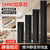加厚阻尼缓冲穿线孔盖板桌面过线装 饰盖电脑桌线盒电视柜线孔盒盖