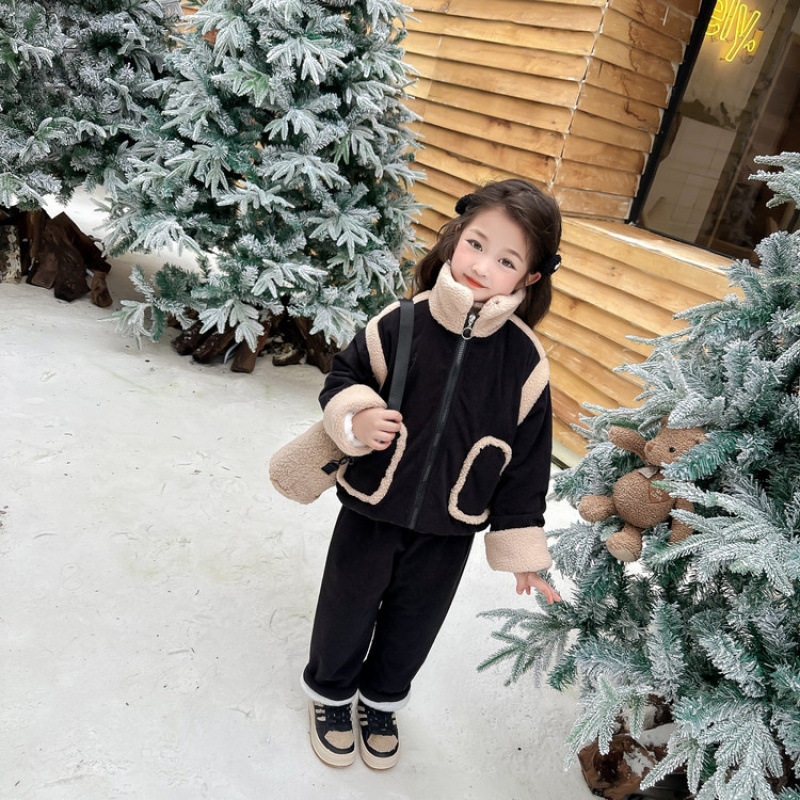 女童加绒套装儿童洋气时髦秋冬装2025新款宝宝棉服两件套女孩棉袄,户外/登山/野营/旅行用品,作训外套/套装/野战套装,淘宝优惠券,粉丝福利购,淘宝优惠卷