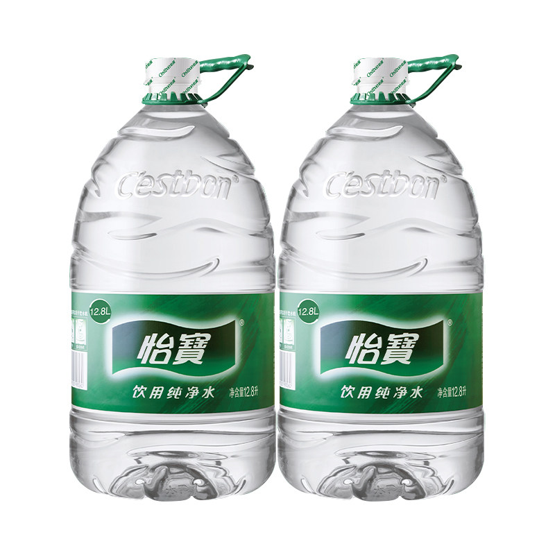 怡宝纯净水12.8L*2桶家庭超大瓶桶装水大桶12升L泡茶山泉水图片