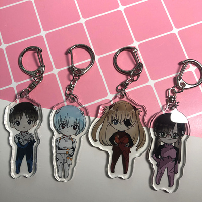 新世纪福音战士EVA周边钥匙扣 碇真嗣明日香凌波丽真希波挂件挂饰