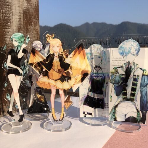 宝石之国周边立牌磷叶石辰砂钻石南极石黄钻动漫亚克力摆件立牌