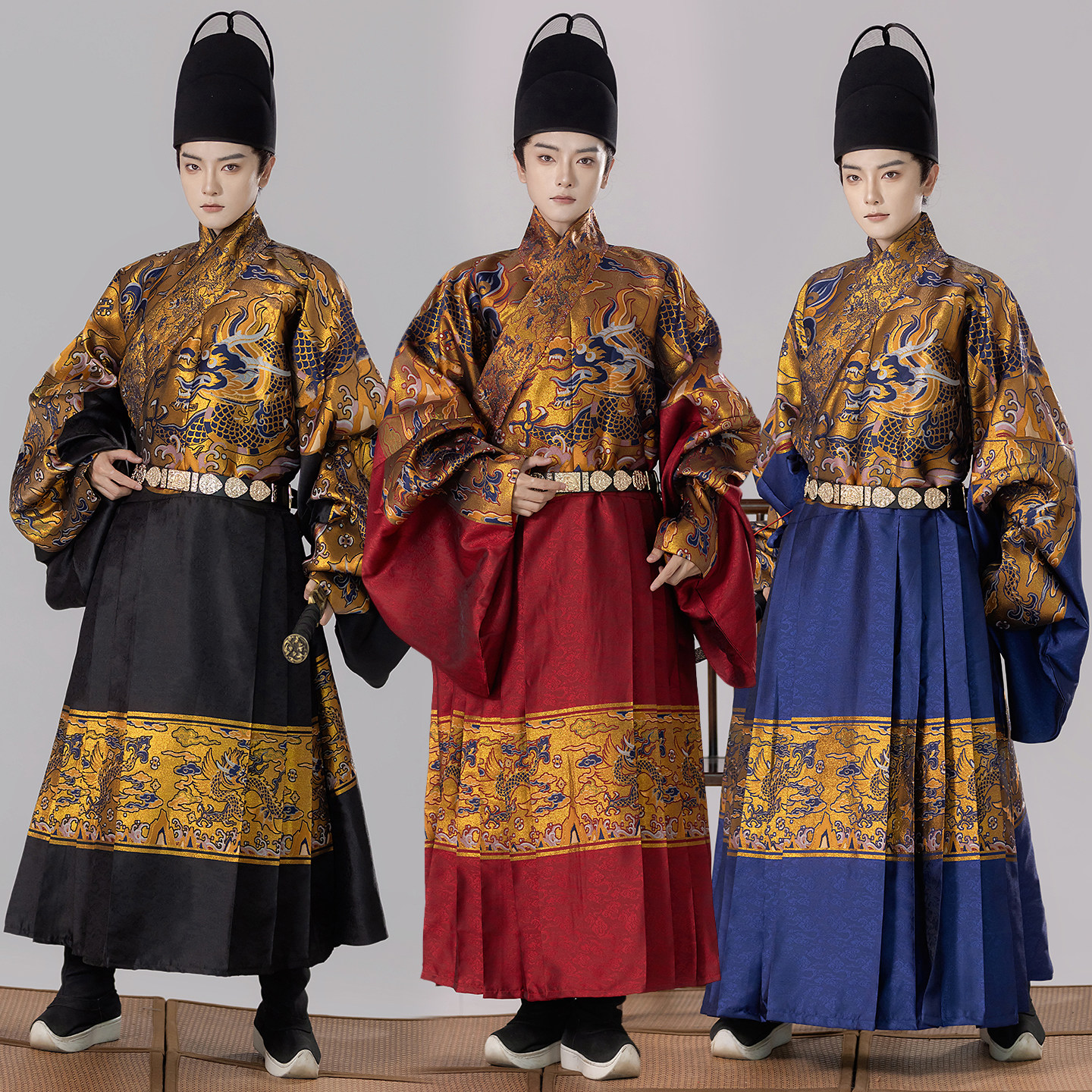 斜塘衣庄秋冬男款明制飞鱼服图片