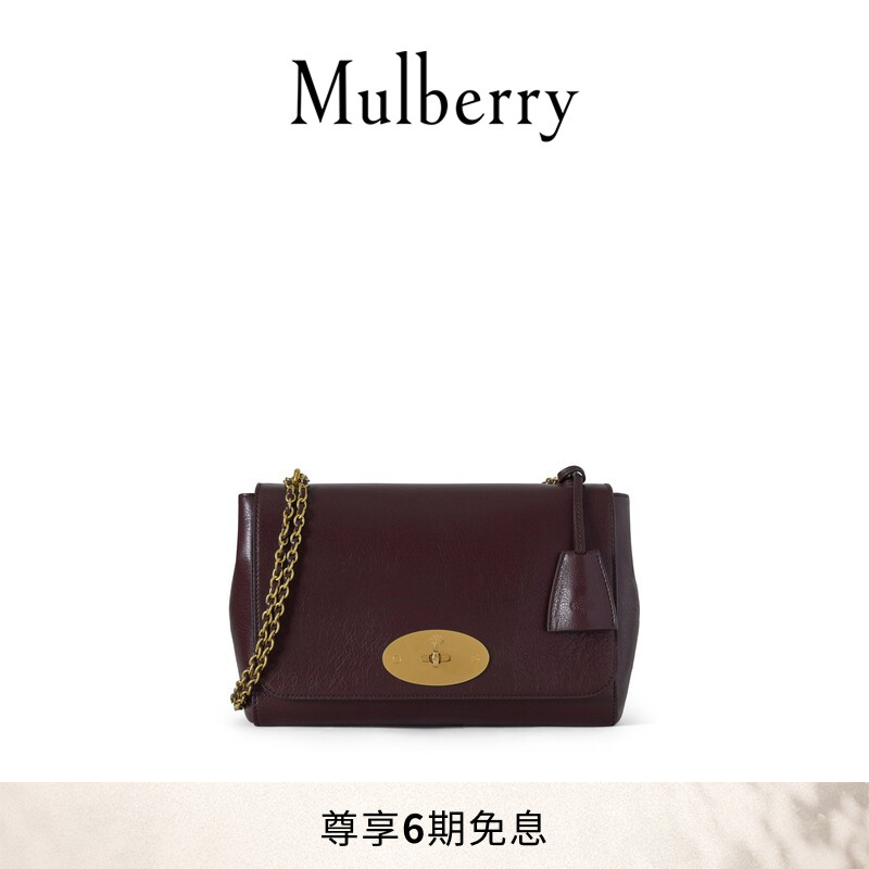 【礼物】Mulberry/玛葆俪Lily 中号链条单肩手提包