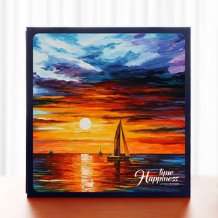 溪花集复古大容量5寸粘贴式覆膜家庭相册本文艺影集情侣浪漫纪念