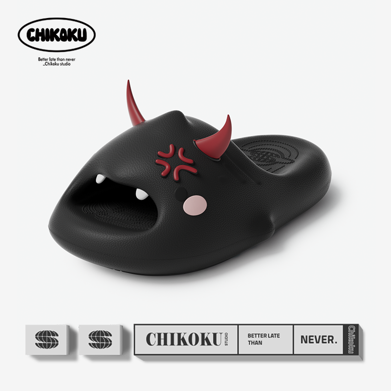 chikoku2025新款鲨鱼男士凉拖鞋