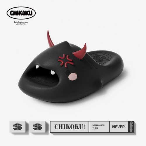 chikoku2025新款鲨鱼男士凉拖鞋