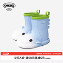 防滑乳胶软底雨靴 chikoku鲨鱼雨鞋 女款 户外露营时尚 百搭防水胶鞋