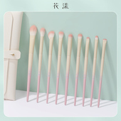 花漾奶杏粉9支化妆刷套装 眼影刷遮瑕刷眼线刷初学者全套刷子工具