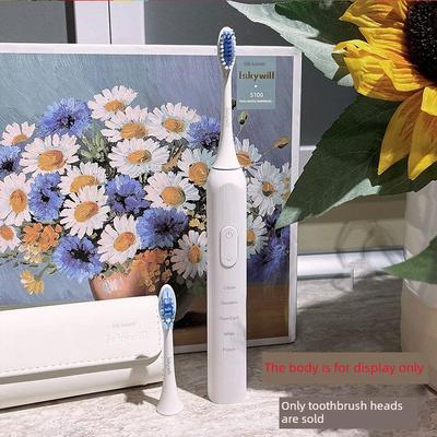 适配丝凯微电动牙刷头S100型成人男女通用牙刷替换头杜邦刷毛