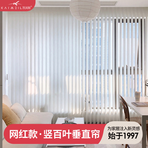 垂直梦幻帘竖百叶窗帘手动帘客厅阳台卧室办公室遮光防晒智能电动