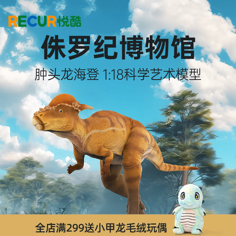 肿头龙仿真恐龙模型手办
