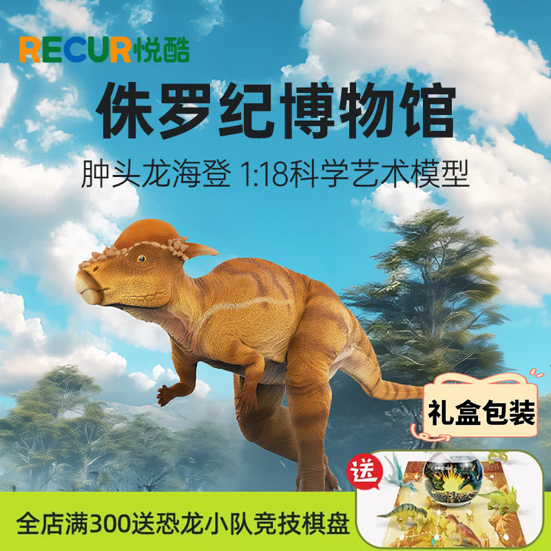 肿头龙仿真恐龙模型手办
