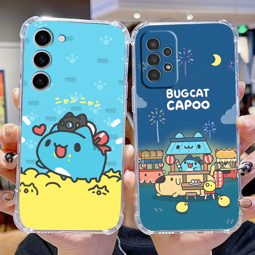 猫猫虫咖波四角防摔三星手机壳