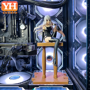 动漫美少女机箱手办底座电脑桌面展示台海景房主机显卡摆件装饰品
