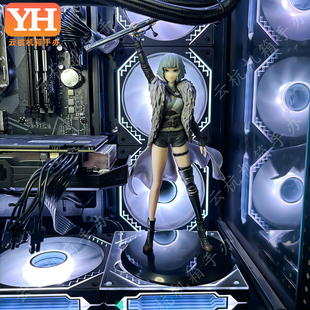 现货动漫美少女系列灵笼白月魁手办电脑海景房机箱显卡摆件景品