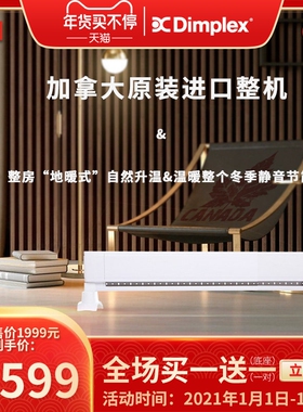 加拿大进口汀普莱斯Dimplex踢脚升温线对流式电暖气取暖器 整房