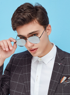 绿叶MARVISIA J2010时尚系列尼龙片金属太阳镜防紫外线