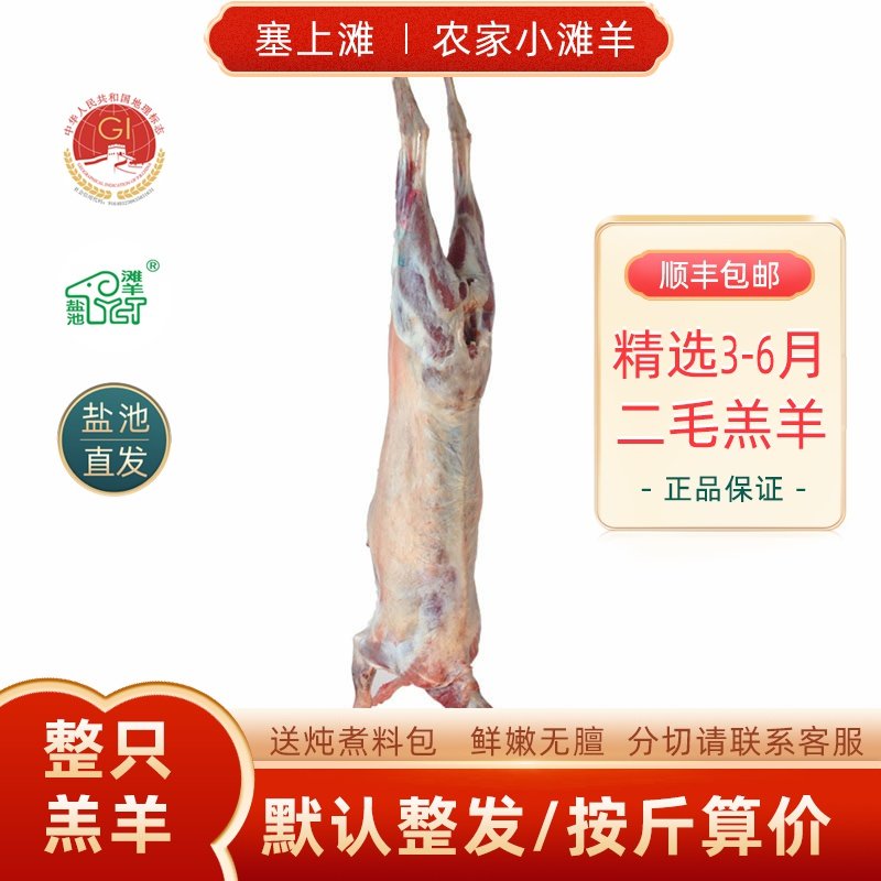塞上滩宁夏盐池滩羊羔羊整只生鲜羊肉冷冻现宰烧烤食材烤全羊年货,水产肉类/新鲜蔬果/熟食,生羊肉,淘宝优惠券,粉丝福利购,淘宝优惠卷
