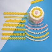 压边条切线馒头模具做花饽饽衣服帽子专用花边量产套装 醒狮圣诞款