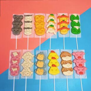 新款十二生肖串串馒头模具鼠牛虎兔龙蛇马羊猴鸡狗猪面食压造型切