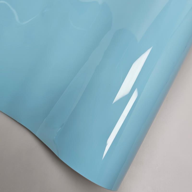 汽车改色膜pet水晶宾利冰川蓝贴膜中控内饰摩托车车顶机盖改色膜