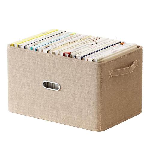 书籍收纳箱高中书本收纳盒学生教室装书箱子宿舍家用整理箱文件盒