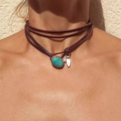 曼谷公园项链BKP波西米亚松石