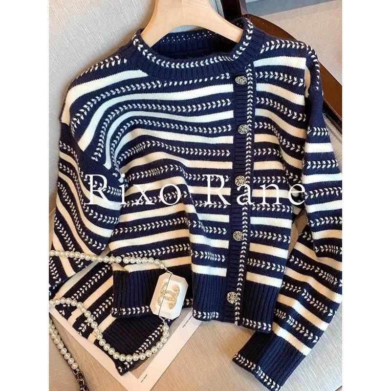 法国Rixo Rane ⭐法式小香风条纹针织衫上衣女秋冬季百搭宽松毛衣,女装/女士精品,大码内搭,淘宝优惠券,粉丝福利购,淘宝优惠卷