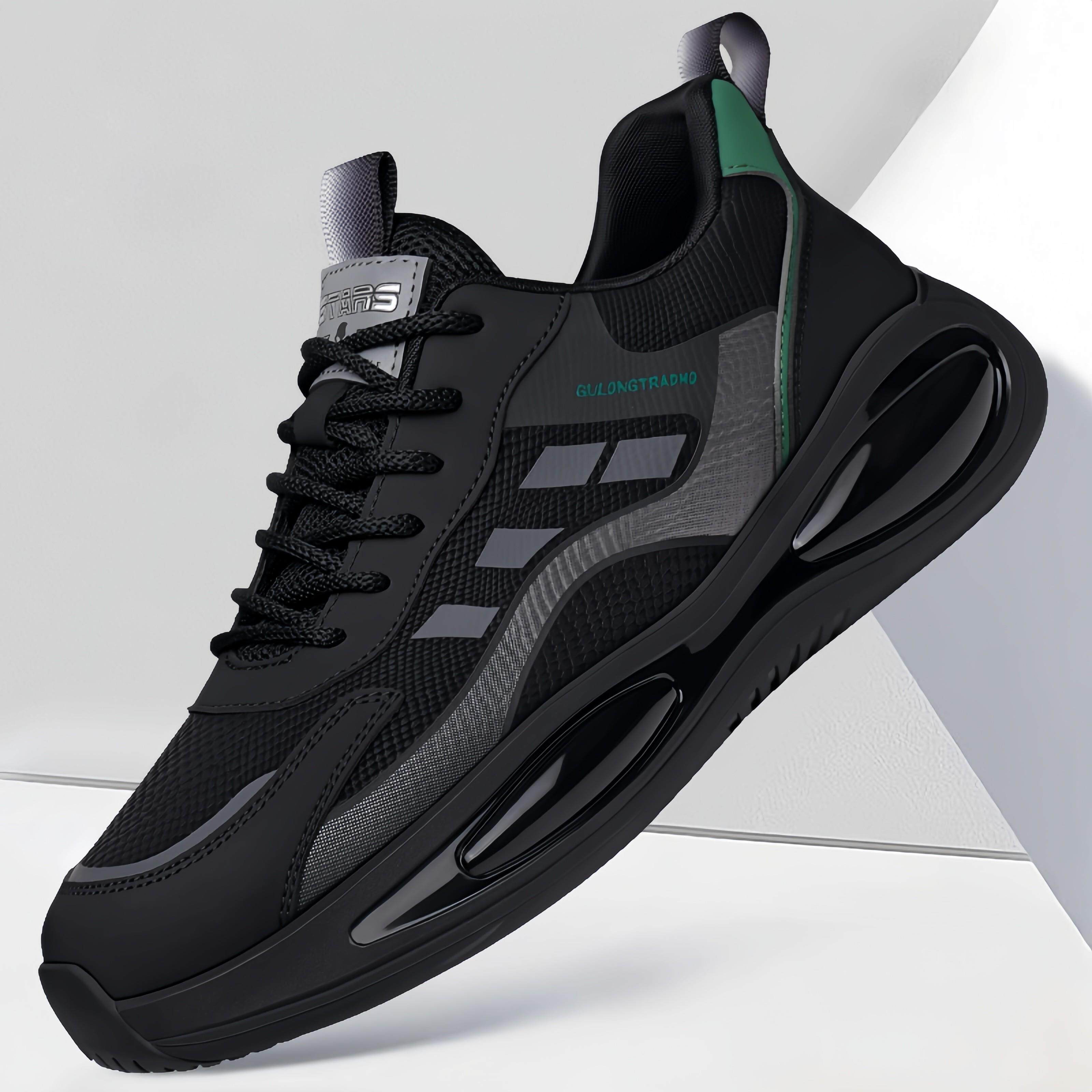 男鞋2025夏季新网时尚运动鞋休闲皮革透气除臭剂轻量除臭剂跑鞋