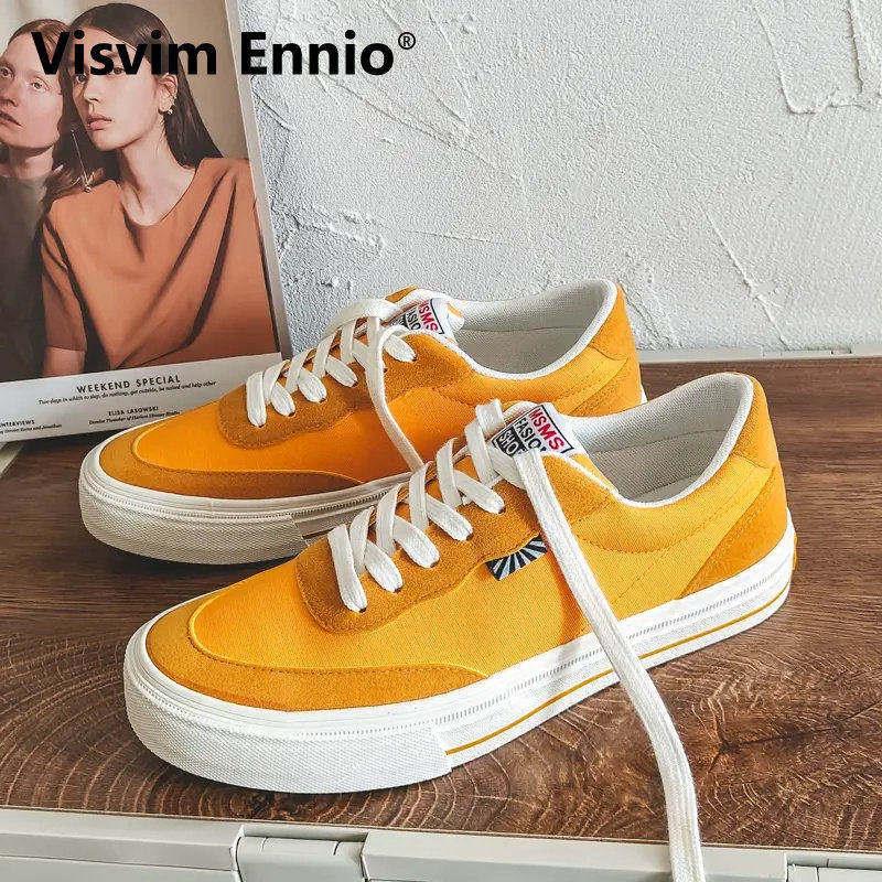 Visvim Ennio日本设计师联名款2026新款情侣透气帆布鞋男板鞋百搭