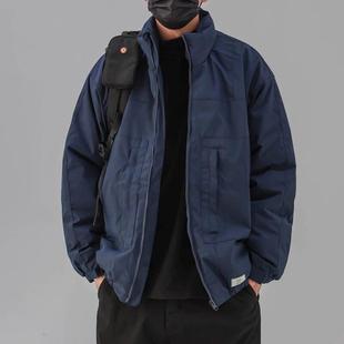 工作服棉袄 立领加厚棉衣男覆古宽松休闲 Afternnaths潮牌冬季
