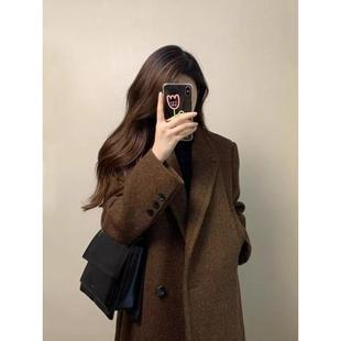 LILY MOST呢子大衣女秋冬季高级感毛呢外套2025新款小个子赫本风