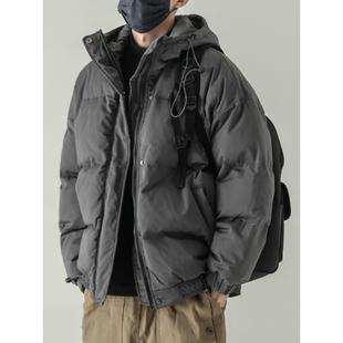 加厚连帽棉衣男外套日系宽松面包服休闲ins BIAS冬季 潮牌it neith