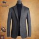 商务羊毛西服桑蚕丝单西毛呢外套潮 男冬季 PHLODINCA 格子羊绒西装
