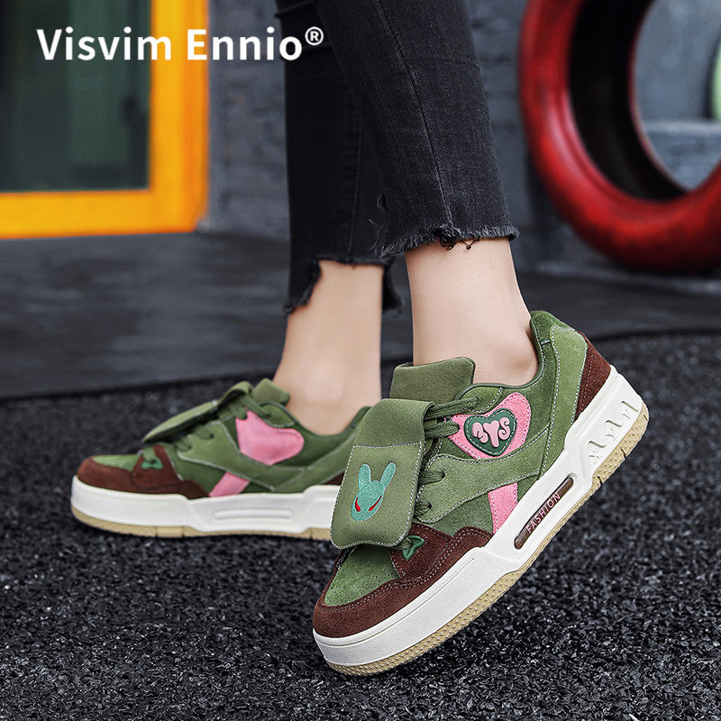 VISVIM ENNIO小众联名鸳鸯鞋2026春季新款设计感面包鞋男女款板鞋