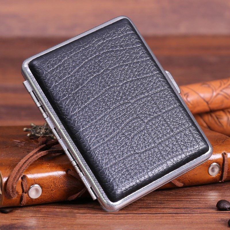 STAR恒星超薄20支装男士烟盒个性创意自动金属皮质16支烟盒男|msdalam kategori ZIPPO/Swiss Army Knife/cermin mata, penulis, kes rokok - dari Buy2taobao.com untuk memberikan perkhidmatan ejen Taobao profesional membeli