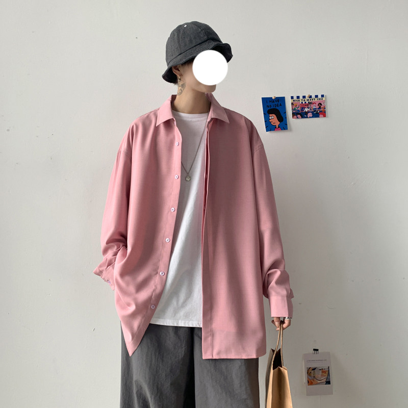 情侣衬衫长袖港风休闲百搭/A363A/C16/P45,男装衬衫,电商D325